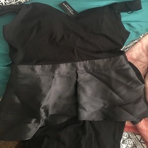 Long black dress from fashion nova